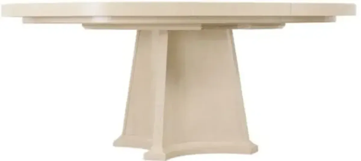 Westwood Oak Round/Oval Extension Dining Table - Limestone - Hooker Furniture