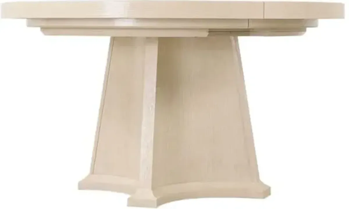 Westwood Oak Round/Oval Extension Dining Table - Limestone - Hooker Furniture