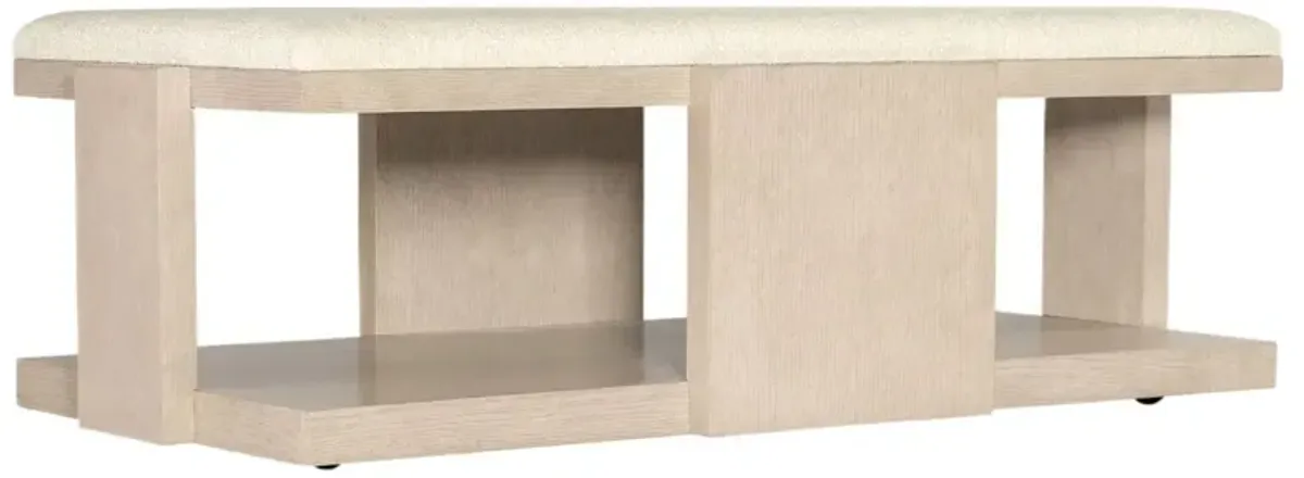 Westwood Upholstered Cocktail Table, Limestone