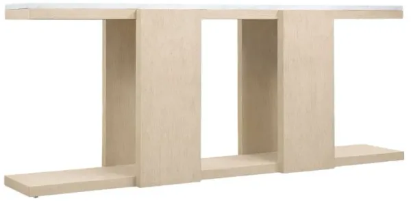 Westwood Marble Top Console Table, Limestone