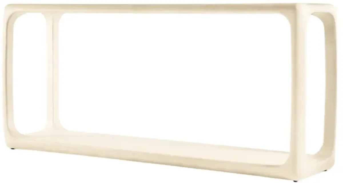 Westwood Open Console Table, Alabaster White
