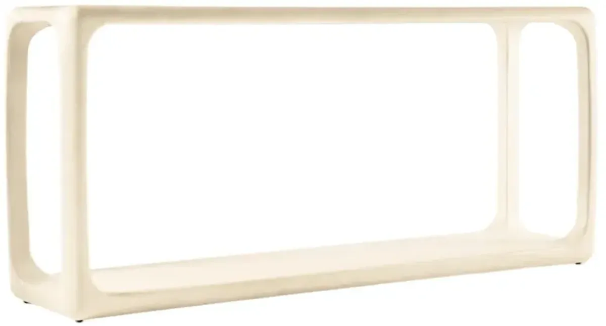 Westwood Open Console Table, Alabaster White