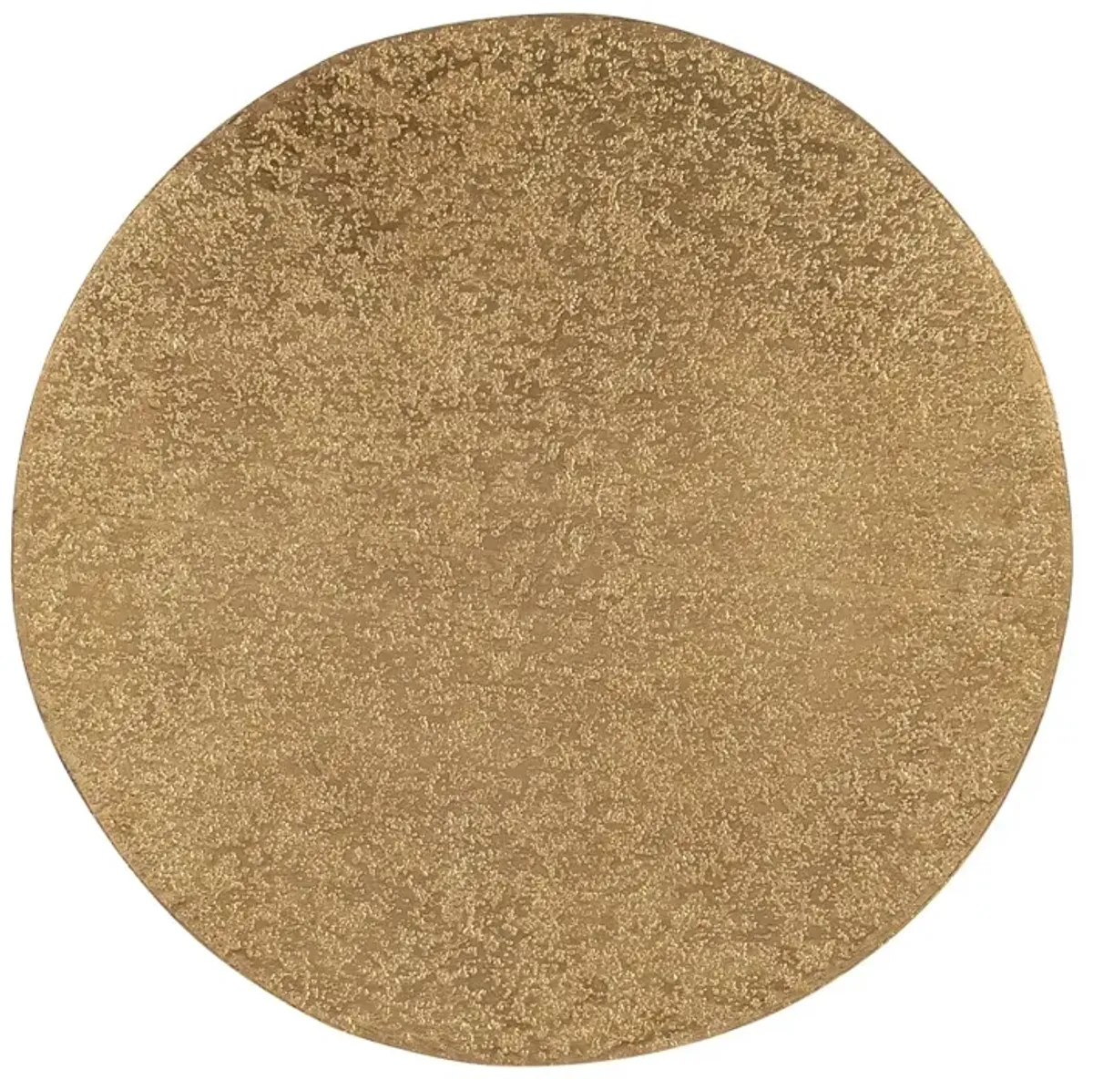 Melange Audra Round Accent Table, Gold