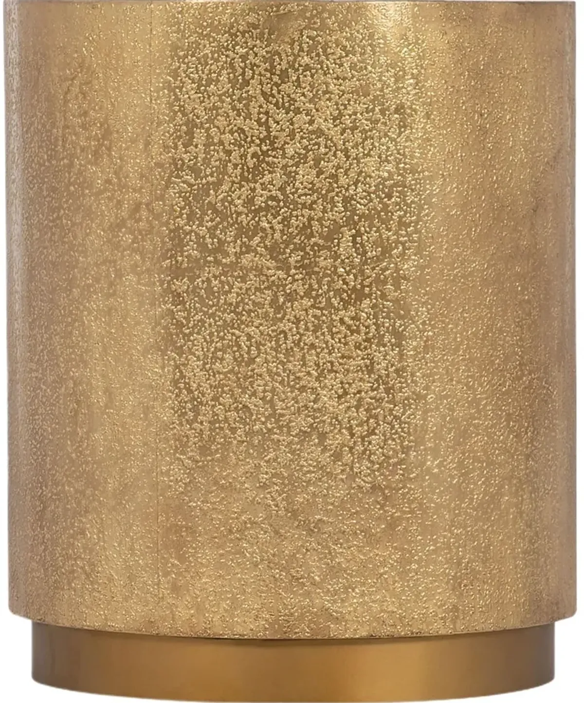 Melange Audra Round Accent Table, Gold