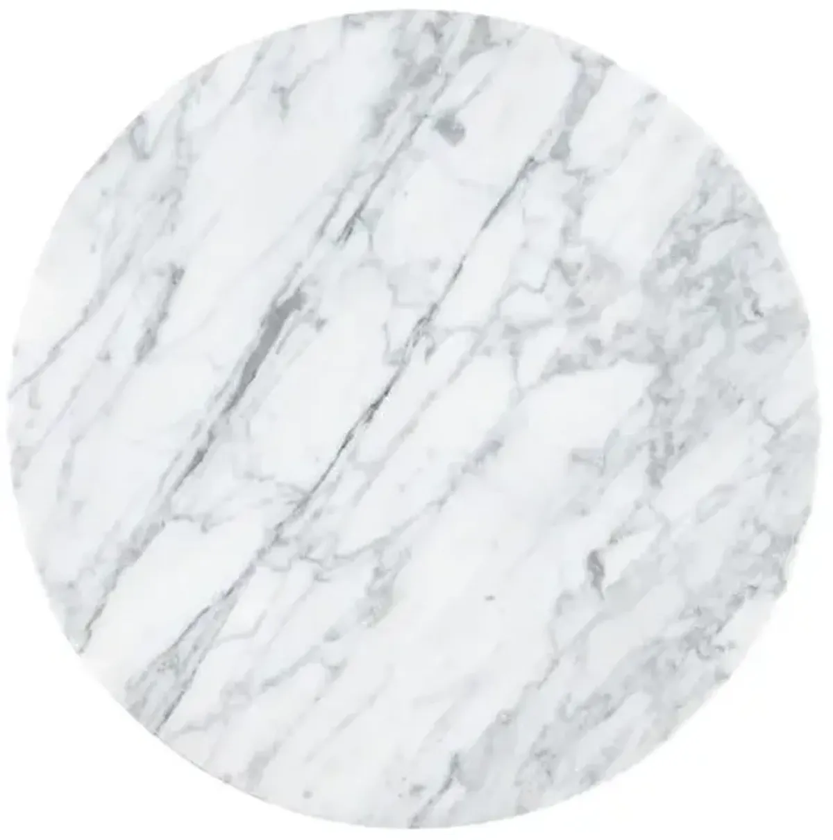 Melange Gerrin Marble Top Side Table - Silver - Hooker Furniture