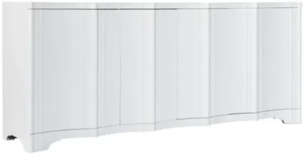 Melange Corinth 4-Door 1-Drawer Entertainment Console - Ivory - Hooker Furniture - White