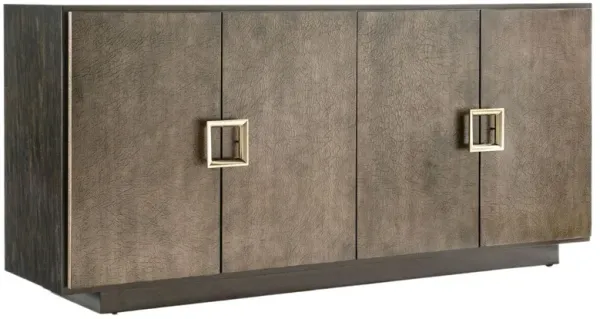 Melange Asher 4-Door Entertainment Credenza, Brown