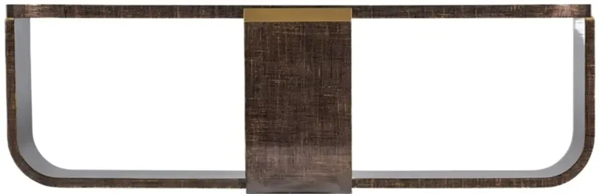 Melange Edmun Rectangle Cocktail Table, Brown