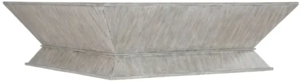 Melange Korena Square Elm Cocktail Table, Gray