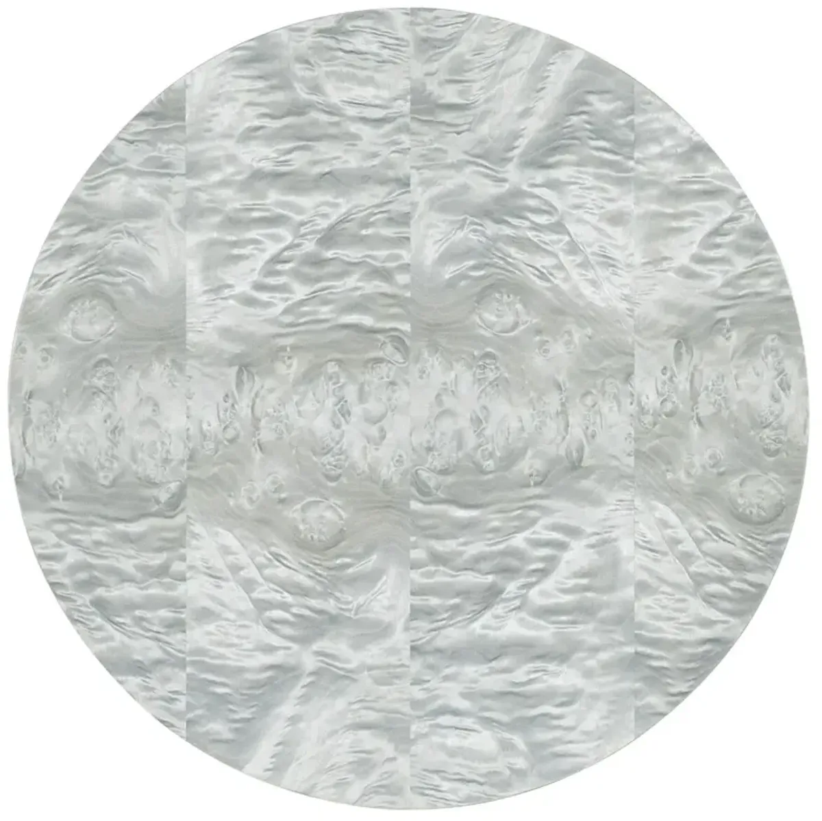 Melange Emile Accent Table, Charcoal/Silver