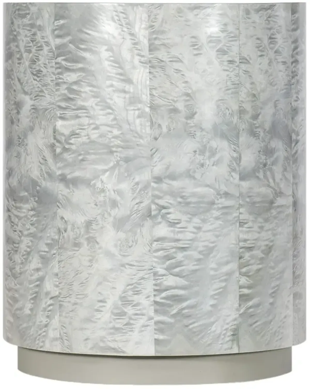 Melange Emile Accent Table, Charcoal/Silver