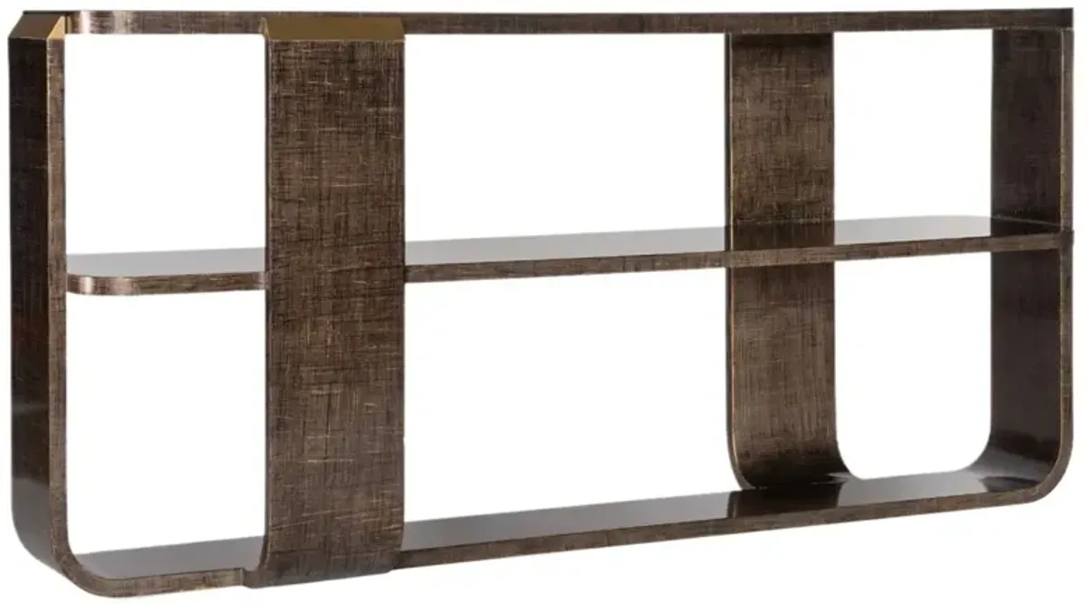 Melange Edmun Sofa Console Table, Brown