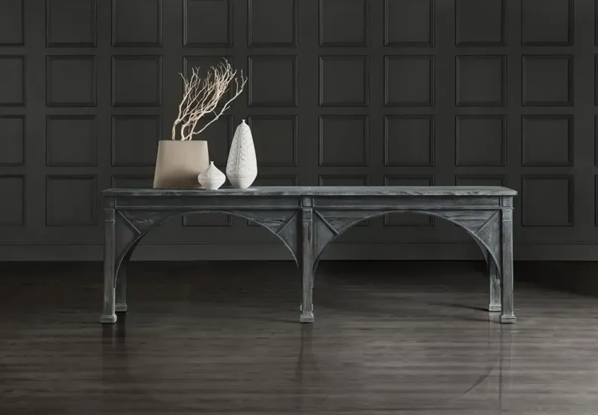 Melange Thunber Pine Sofa Console - Gray - Hooker Furniture
