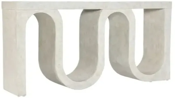 Melange Snaked Console Table - Ivory - Hooker Furniture