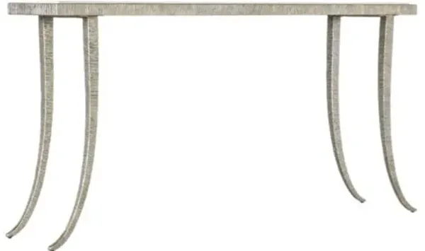 Melange Sabre Marble Top Console Table - Silver - Hooker Furniture