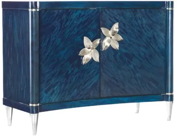 Melange Sapphire 2-Door Accent Chest - Blue/Silver - Hooker Furniture