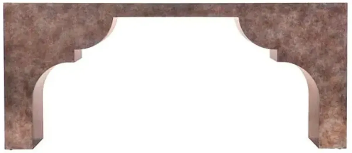 Melange Taj Console - Brown - Hooker Furniture