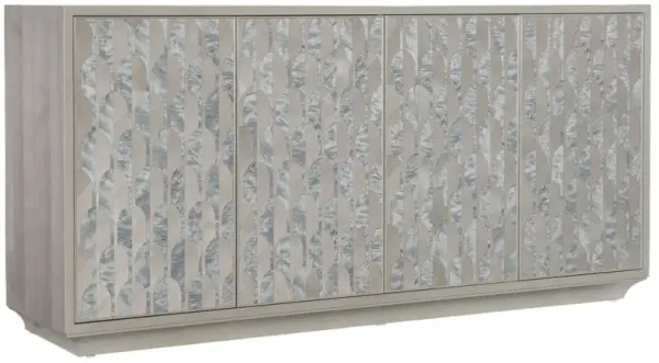 Melange Emile 4-Door Credenza, Gray
