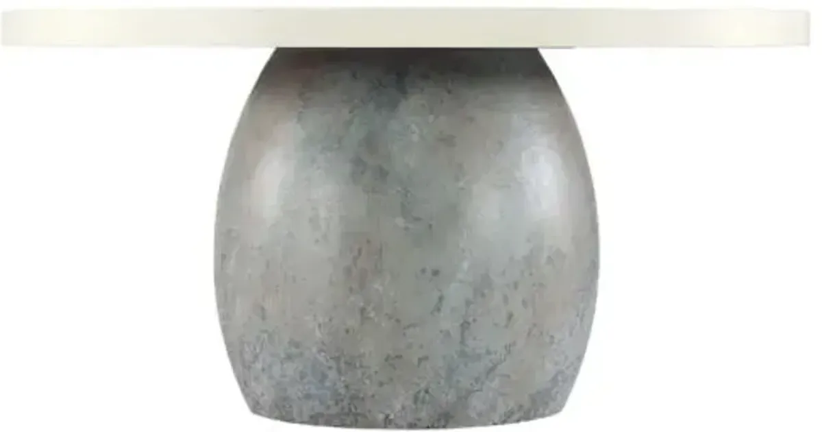 Serenity Laguna 60" Round Dining Table - Ivory/Grey - Hooker Furniture
