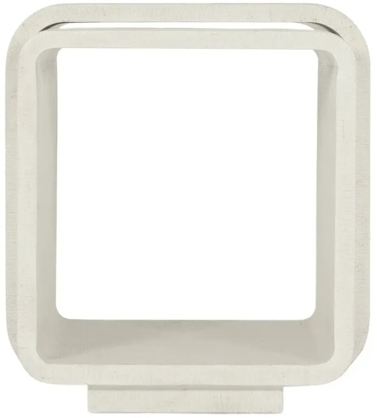 Serenity Kai Raffia Bunching End Table, Ivory