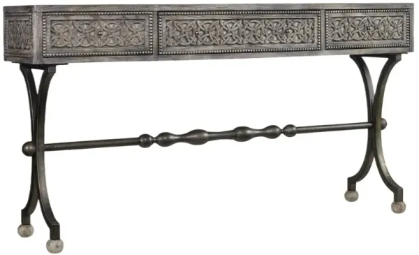 Ravenna 3-Drawer Console Table, Gray