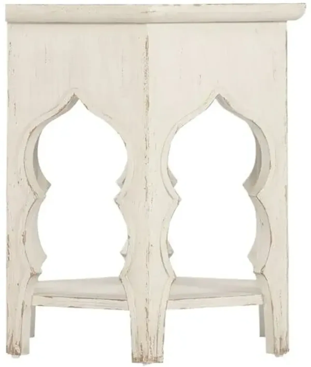 Americana Hexagon End Table - Hooker Furniture - Ivory