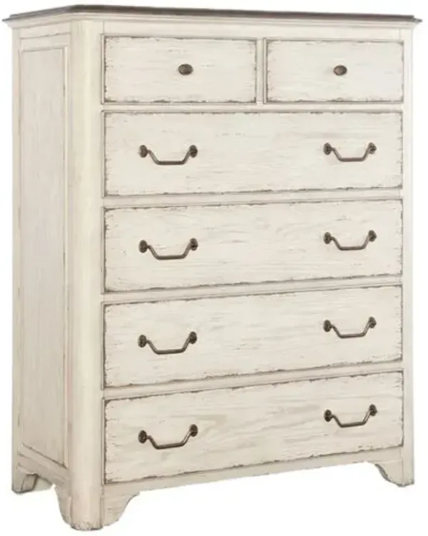 Americana 6-Drawer Chest - Hooker Furniture - Ivory