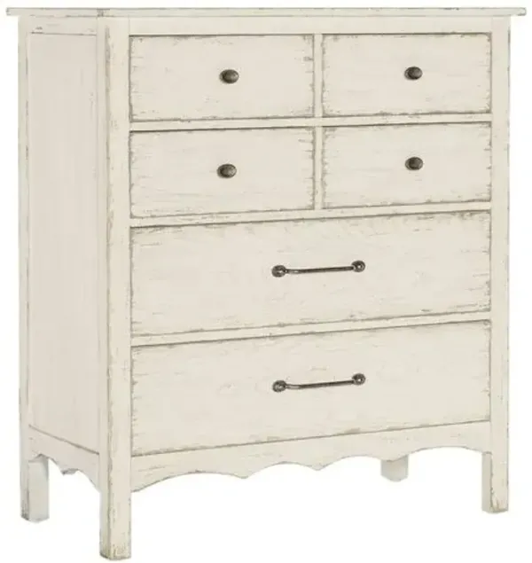 Americana 6-Drawer Chest II - Hooker Furniture - Ivory