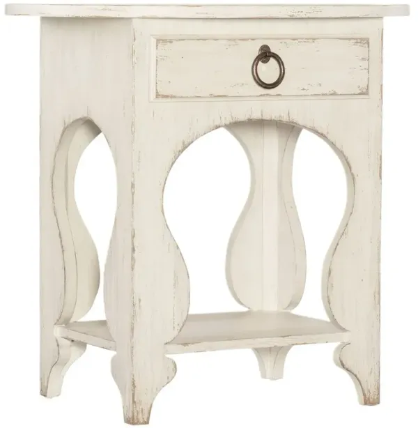 Americana 1-Drawer Oval Nightstand