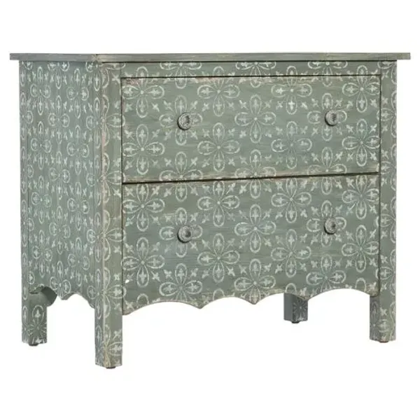 Americana 2-Drawer Patterned Nightstand - Hooker Furniture