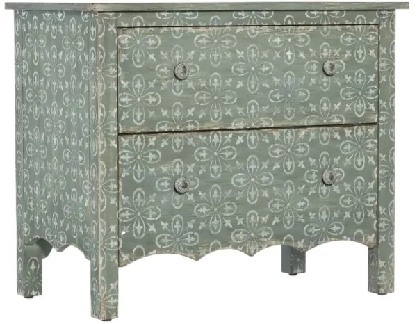 Americana 2-Drawer Patterned Nightstand