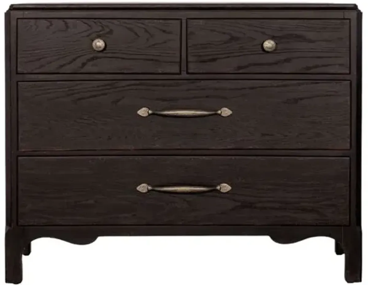 Americana 4-Drawer Bachelor Chest - Hooker Furniture - Black