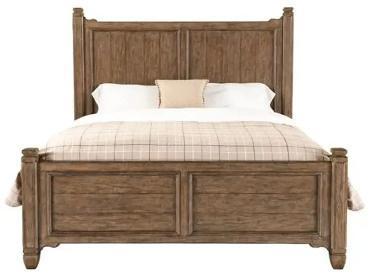 Americana Panel Bed - Hooker Furniture - Brown
