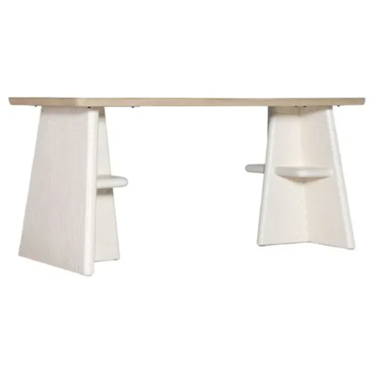Effie Writing Table - Creamy White/Light Elm - Hooker Furniture - Ivory