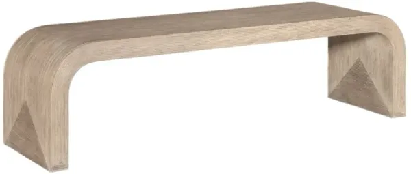 Commerce & Market Resin Waterfall Bench, Brown