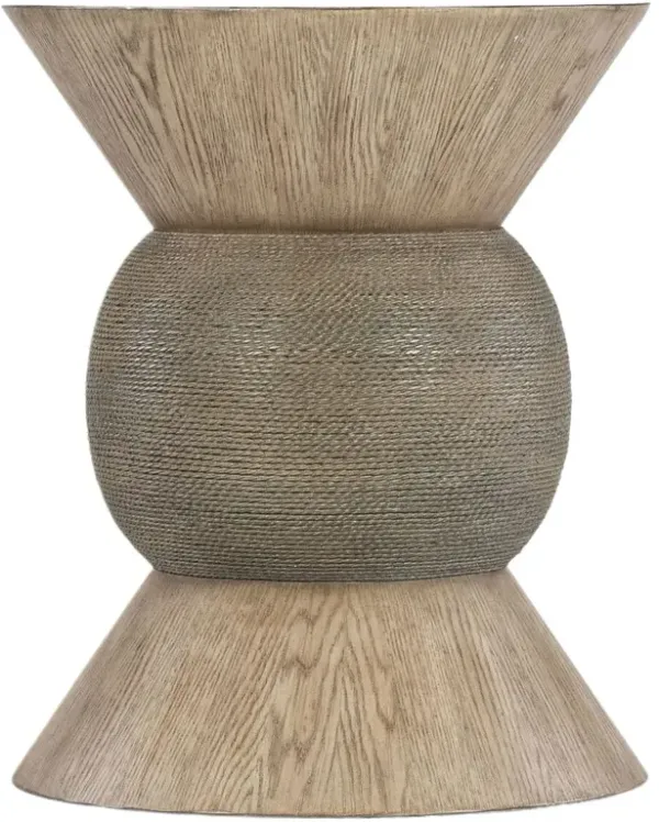 Commerce & Market Round Robin Accent Table, Brown