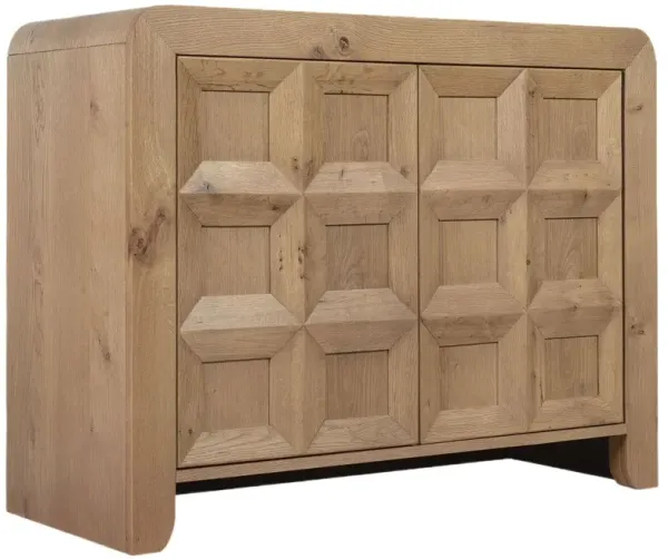 Commerce and Market Haven Oak 2-Door Accent Chest, Natural