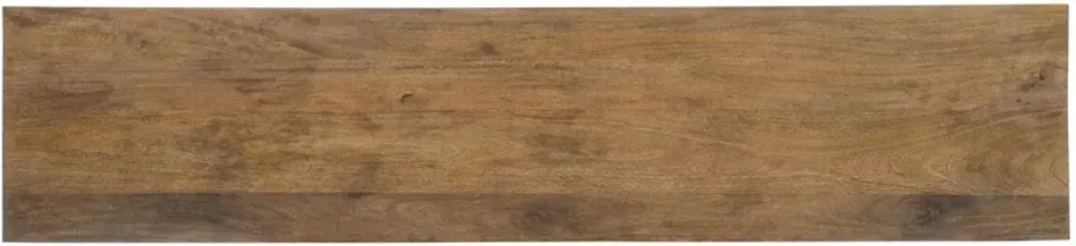 Commerce & Market Giovanni 4-Door Entertainment Console, Natural/Gray Bone Inlay