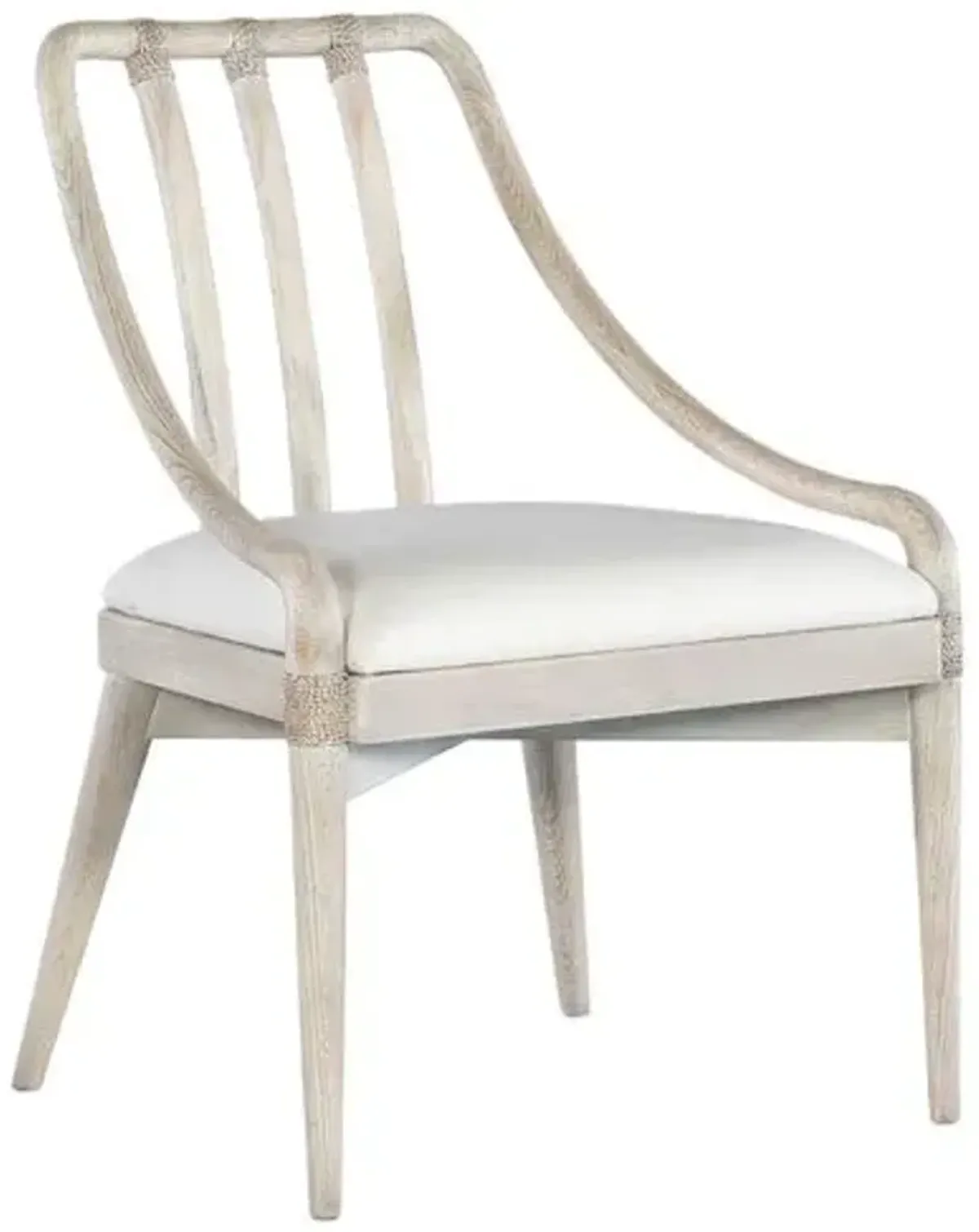 Commerce & Market Seaside Chair - Whitewash - Hooker Furniture - Brown