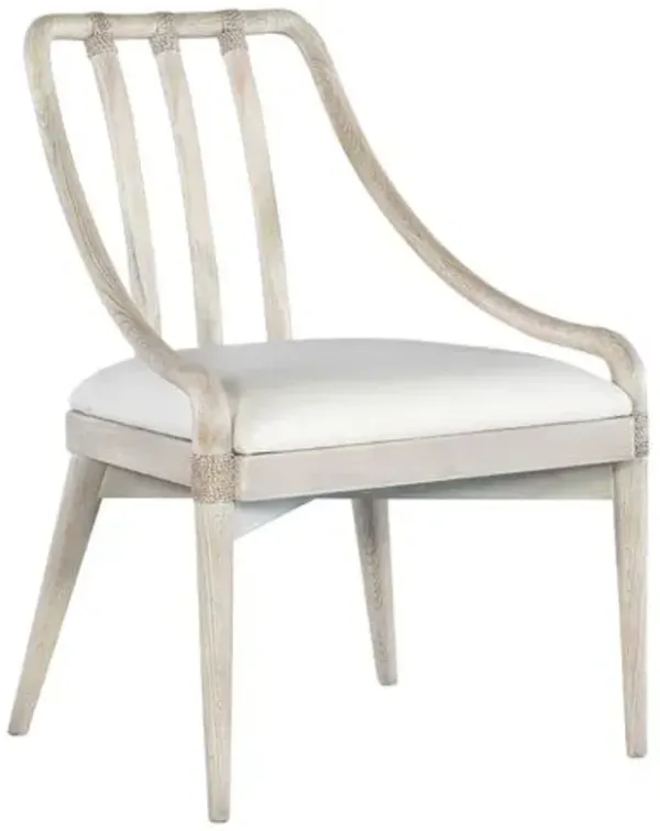 Commerce & Market Seaside Chair - Whitewash - Hooker Furniture - Brown