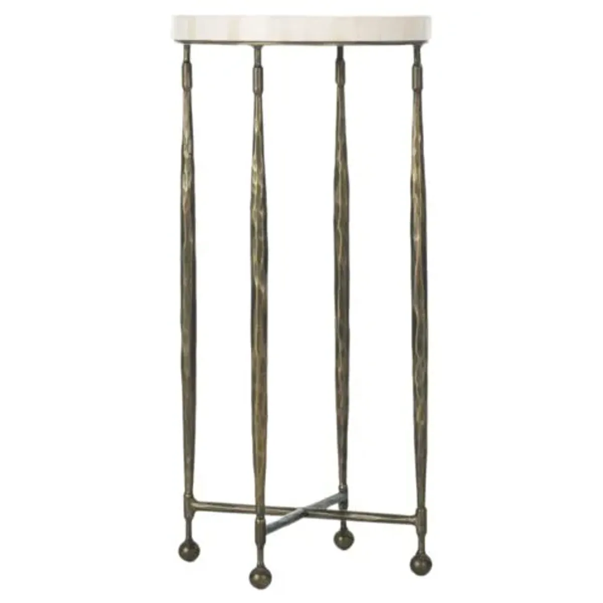 Commerce & Market Iron Martini Table - Bronze - Hooker Furniture - Gold