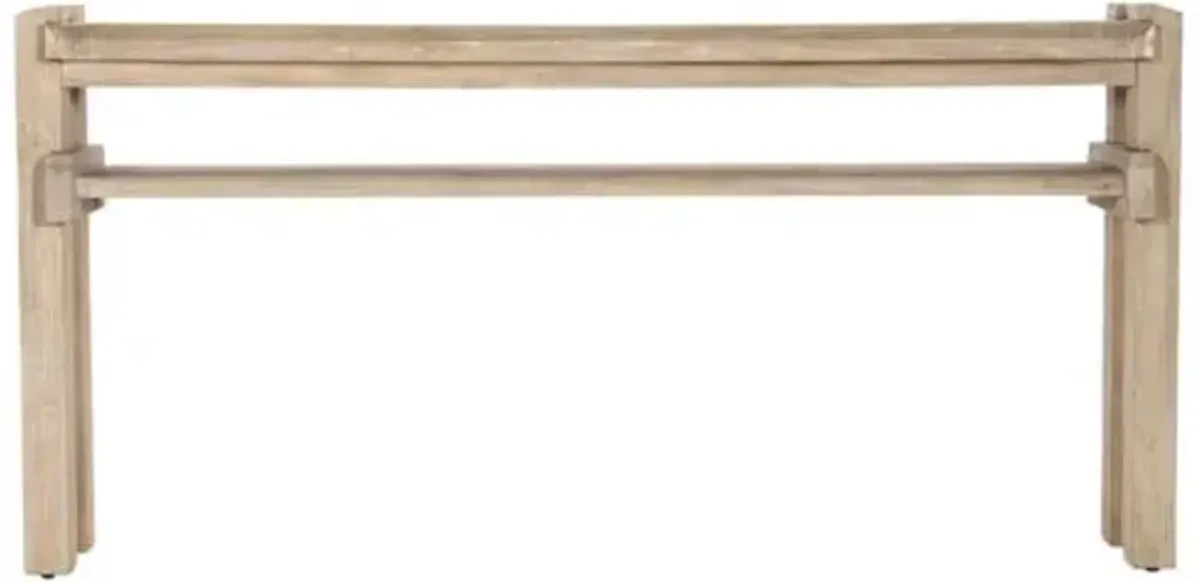 Commerce & Market Narrow Console Table - Natural - Hooker Furniture - Brown