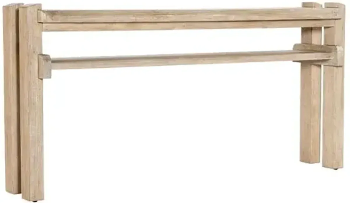 Commerce & Market Narrow Console Table - Natural - Hooker Furniture - Brown