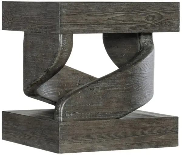 Commerce & Market Twisted End Table, Brown