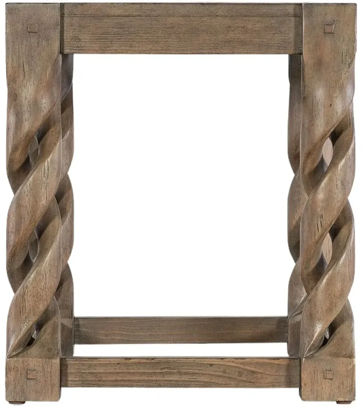 Commerce and Market Jack O'bein Twisted End Table, Brown