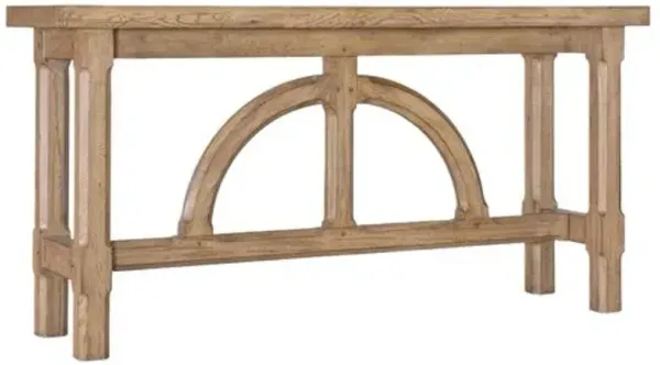 Commerce & Market Half-Circle Motif Console - Natural - Hooker Furniture - Brown