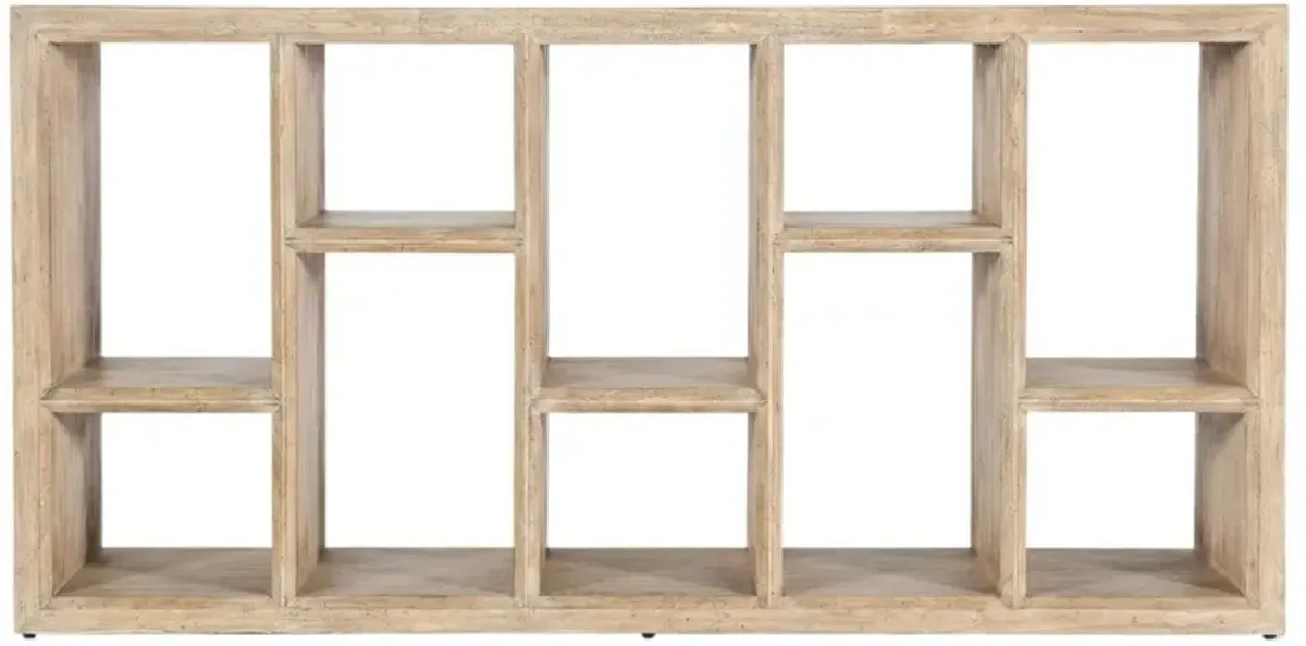 Commerce & Market 5-Shelf Console, Natural