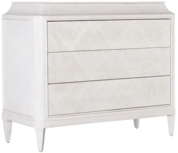 Commerce & Market Argyle 3-Drawer Chest - Ivory - Hooker Furniture - White
