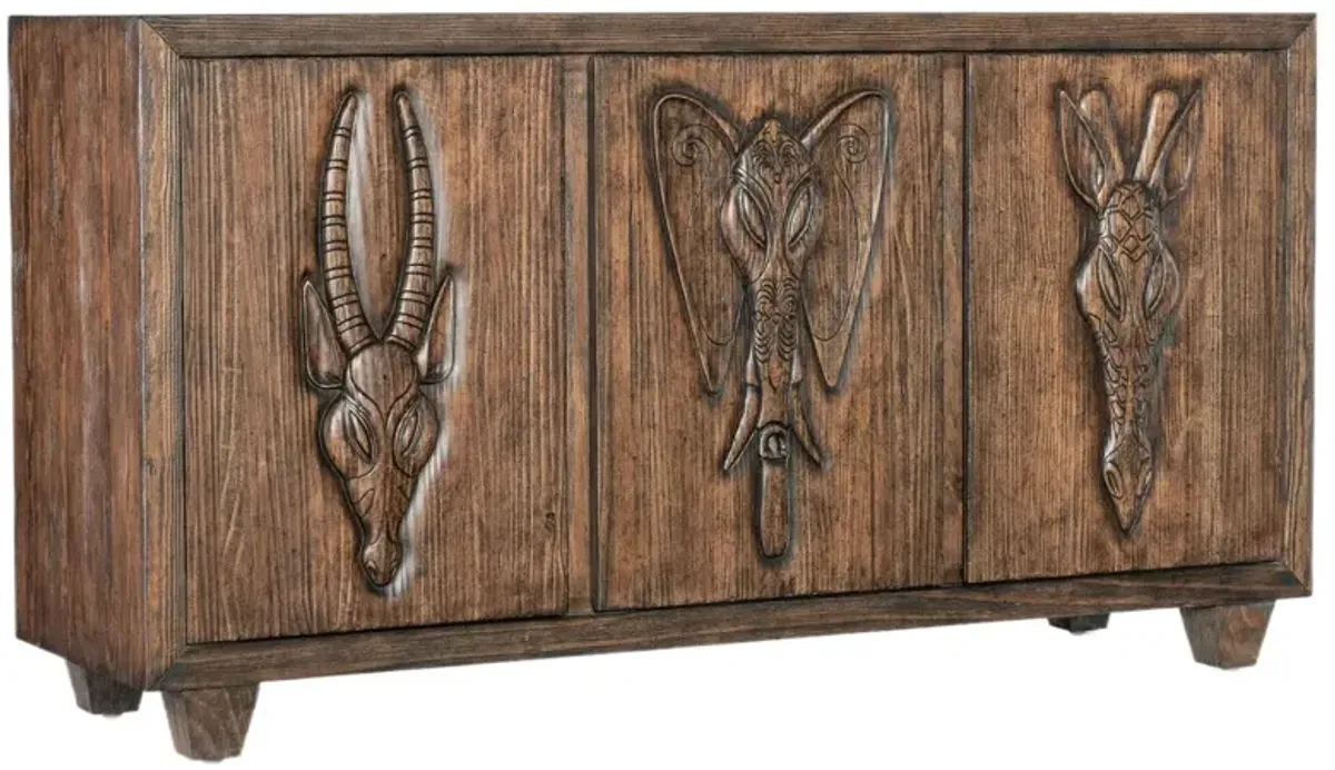 Commerce & Market Safari Credenza, Brown