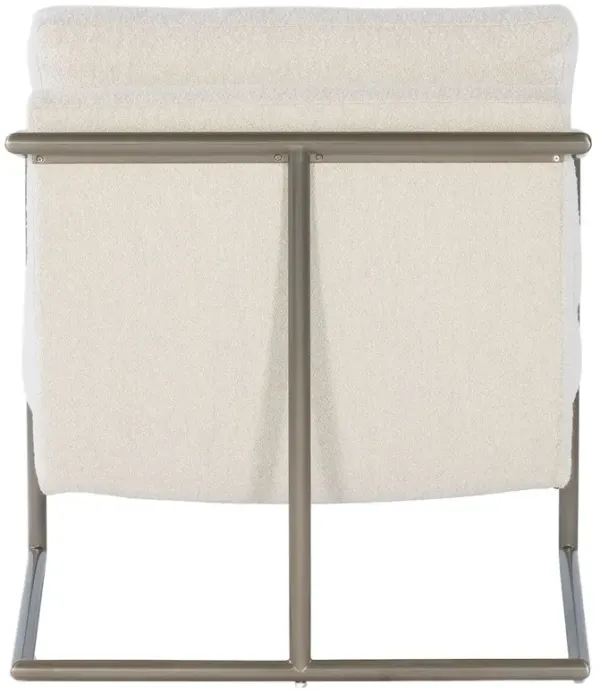Moody Boucle/Steel Accent Chair